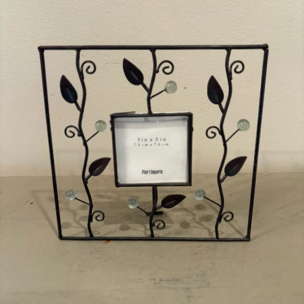 Pier 1 Imports Metal Tree Of Life 3X3 Standing Picture Frame